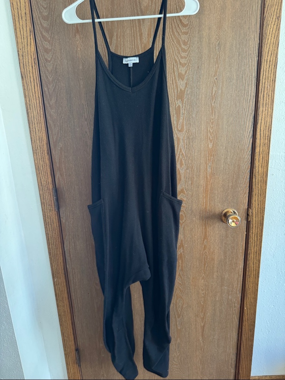 Z Supply Black Relaxed Jumpsuit with Pockets